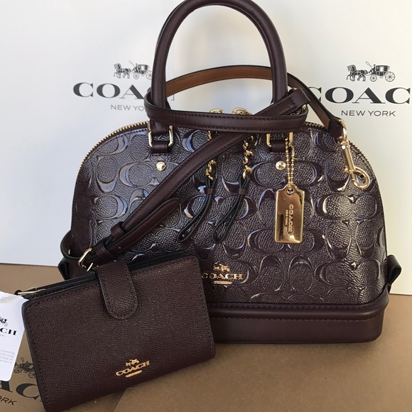 coach sierra satchel oxblood